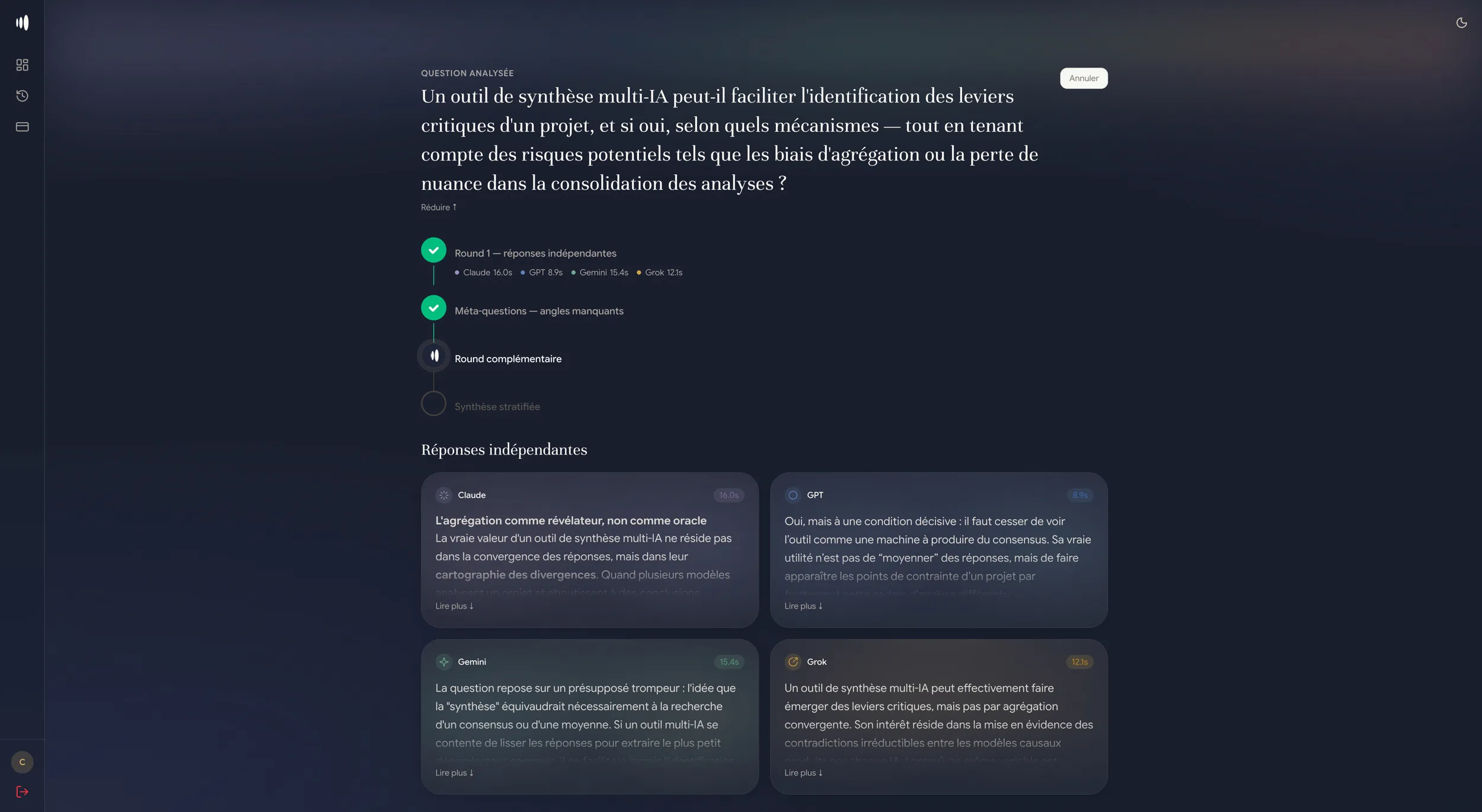 Aperçu de l'interface Syntallax
